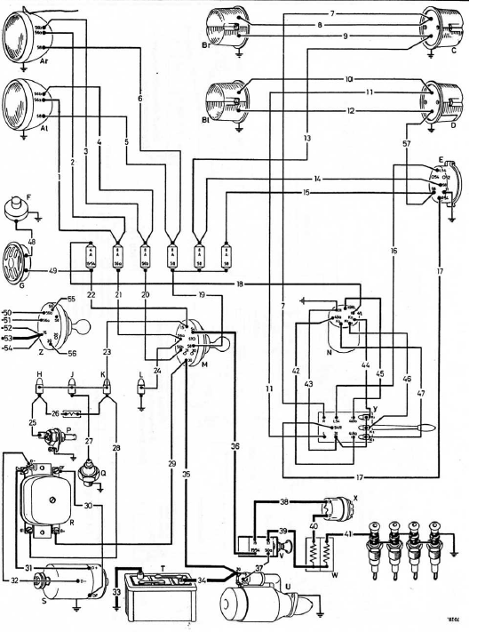 Allgemeiner Schaltplan für Traktoren